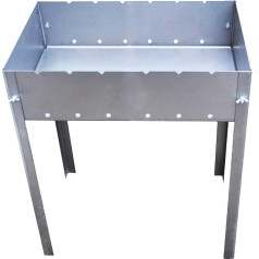 Detachable Grill - Mangal Russian or Caucasus Type - Very Easy Assembly and Disassembly - Medium Model - 50 x 33 x 60 cm