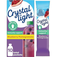 Crystal Light Pure Immunity Blaubeer-Granatapfel-Getränkemischung, 10 ct Päckchen für unterwegs
