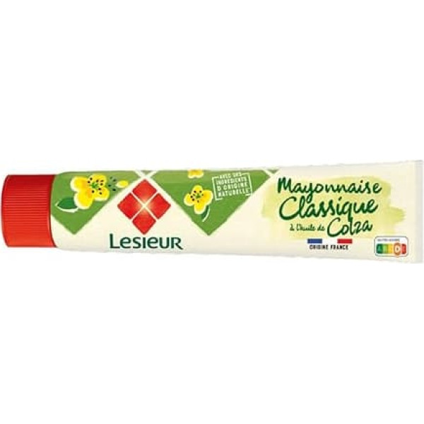 Lesieur Mayonnaise Classic Rapeseed Oil in Tube 175 g (Pack of 3)