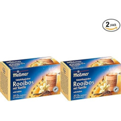 Meßmer Country Tea | South African Rooibos with Vanilla | 20 Tea Bags | Gluten Free | Lactose Free | Vegan (Pack of 2)