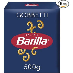 Barilla Pasta Classic Gobbetti n.51 from durum wheat always al dente, (1 x 500 g) (Pack of 6)