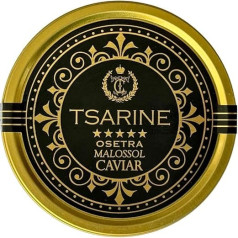 Black Sturgeon Caviar | Siberian Sturgeon | Acipenser Baerii | Fish Caviar | Malossol Caviar | Black Caviar | Brand - TSARINE Caviar | Free Express Cooling Delivery (30g)
