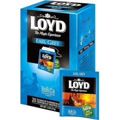 LOYD - HORECA Earl Grey Black Tea - 20 Individually Packed Tea Bags, Premium Quality, High-Quality Black Tea with Bergamot for Catering, Hotel & Restaurant, Refreshing & Aromatic - 40 g
