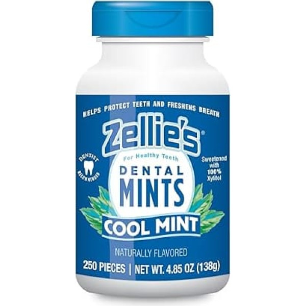 Zellies Cool Mint Mints, 250 count jar by Zellies.com