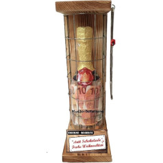 Memorial Gifts Christmas Funny for Men Women Gift Idea Iron Reserve Container to Fill Yourself Text Red Instead of Chocolate Merry Christmas