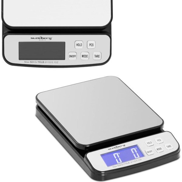 Pasta svari pasta pakām un vēstulēm LCD līdz 50 kg / 1 g