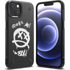 Ringke Izturīgs iPhone 13 mini korpuss Onyx Design Grafiti melns