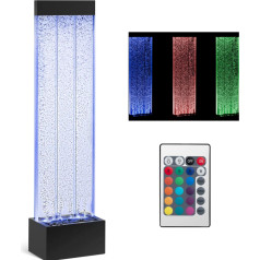 Burbuļu ūdens siena ar LED apgaismojumu 39 x 151,5 x 26 cm