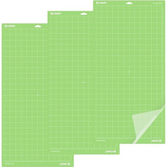 XINART Cricut Cutting Mat Set of 3 12x24 Standard Grip PVC Arts and Crafts Projects