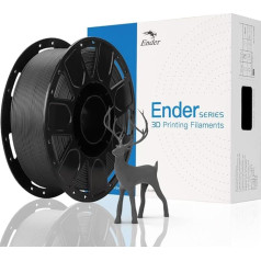 Creality Official PLA Filament, 1.75 mm, 3D Printer Filament, 3D Printing Materials, Tolerance: 0.03 mm, 1 kg/Spool, Black