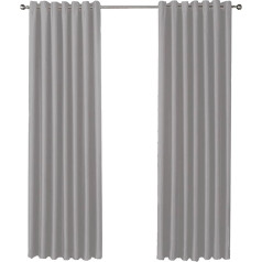Olivia Rocco Blackout Eyelet Curtains Blackout Thermal Ring Curtain Pair Window Treatment Living Room Bedroom 66