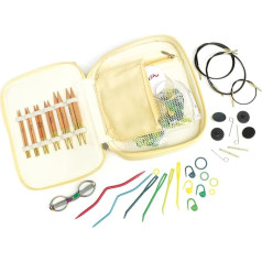 KNITPRO Basix Starter Beech Wood Needle Tips Set + Accessories Item 35765