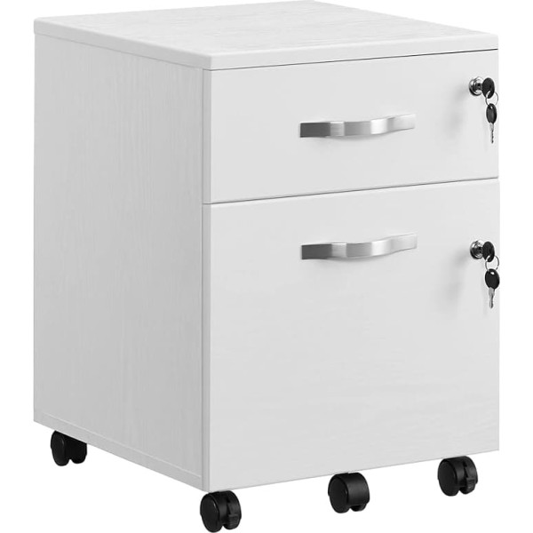 Vasagle Lockable Filing Cabinet with 2 Drawers
