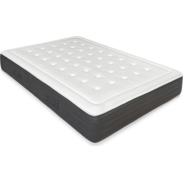 mattfy Soul Memory Foam Mattress, Firm and Comfortable, Anti-Dust Mite, Antibacterial and Hypoallergenic, Memory Polyurethane Foam, White, 150 x 180 cm