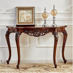Wooden Console Table, Entrance Table, Side Table, Hallway Table, Narrow Hallway Cabinet, Sofa Top, Coffee Table Behind Sofa, for Living Room, Entrance, Hallway (Walnut, 130 cm/51.1 Inches)