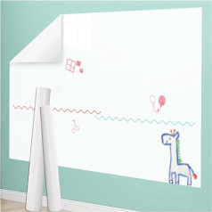 Selbstklebende Schreibtafelfolie Magnetisches Whiteboard-Kontaktpapier for Abziehen und Aufkleben, elektrostatischer Tafelaufkleber, weiß, mehrere Größen(47.3x196.9IN(1.2x5m))