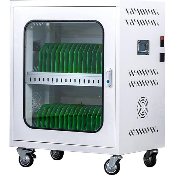 Mobile Charging Cart - 30-Bay Storage Solution for Chromebook, Laptop, Kindle - Ideal for Classroom and Office
