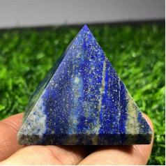 Natural Lapis Lazuli Pyramid Crystal, Quartz Rod Tip Home Decoration (Size: 40-50 mm)
