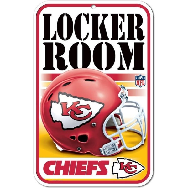 WinCraft Nfl Kansas City Chiefs Locker Room Sign