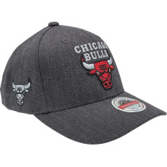 Mitchell & Ness Classic Red Snapback Baseball Cap Charcoal Eazy - Chicago Bulls, Adjustable, Men, Women, Children, Unisex, Spring, Summer, Autumn, Winter