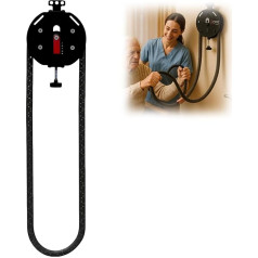 Tragbares Kabelzugsystem, Endlosseiltrainer, Hänge-Fitnessgeräte für zu Hause, Einstellbarer Widerstand, für Muskelausdauer, körperliches Training der oberen Extremitäten, Aerobic Red