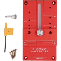 Schärfwinkelvorrichtung, Messerführungswerkzeug aus Aluminiumlegierung für Holzbearbeitungsmeißel, langlebig, leicht, rutschfest, professioneller Schärfhalter für präzises
