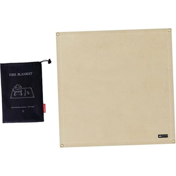 HANABASS Fireproof Fibreglass Mat Grill Mat 80 x 80 cm Heat Protection Blanket for Outdoor Picnic Patio Barbecue