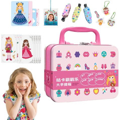 Kids Drawing Projector, Punch Art Kits, Princess Dress Up Toys Poking Art Kits | Poking Fun Set, Princess Toys for Special Days, Girls, Picture Frames, Doors