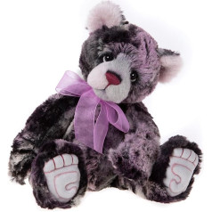 Charlie Bears - 2023 Birthday Bear | Plush Teddy Bear, Purple, Black, White, Plush Bear, Handmade, Collectable, Fully Connected, Ages 3+
