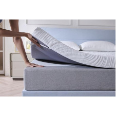 Gel Topper 140 x 200 cm H3/H4, 7 cm Height Cold Foam Mattress Topper, Mattress Topper 140 x 200 cm with Washable Cover, for Bed Box Spring Bed Sofa Bed