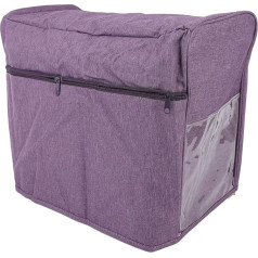 Nähmaschinen Staubschutz Mit Taschen, Multifunktion Staubschutzbezug Lila 43x19,5x33cm – Schutz Vor Staub Und Kratzern, Mit Frontreißverschlusstasche Für Nähzubehör