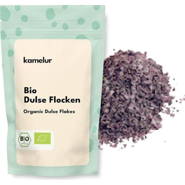 Kamelur 100g Organic Dulse Flakes - Dulse Algae Dried and No Additives