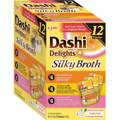 silky broth vistas buljons zivs ķemmīšgliemenes mitrā kaķu barība 12x40g- 480g