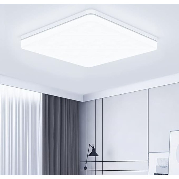 Ceiling Light Flat LED Ceiling Light 48 W, 6500 K 5000 LM LED Ceiling Lighting Ceiling Light Panel, Cool White LED Lamps, Ceiling Lamp for Living Room, Bedroom, Kitchen, Balcony, Office,