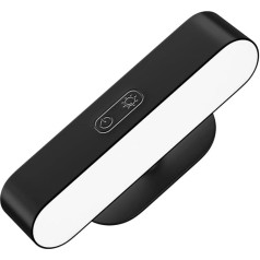 Indoor Wall Light, LED Wall Light, Wireless Rechargeable Dimmable Bedside Lamp, Touch Sensitive, 5 Color Temperatures, Rotatable 360° Wall Light for Bedroom