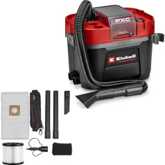 Einhell Professional Cordless Wet/Dry Vacuum Cleaner TP-VC 18/10 Li BL L-Solo Power X-Change (18 V, Brushless, 10 L Container, 2 Suction Levels, Includes Folding Filter, Suction Nozzles, without Battery)