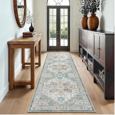 GENIMO Runner Hallway Non-Slip 80 x 300 cm, Vintage Rugs Hallway, Washable Rug, Bed Border Bedroom, Long Runner Kitchen, Corridor, Stairs