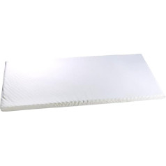 Newgen Medicals Topper: Thermoactive Memory Foam Mattress Topper with Cover, 90 x 200 x 7 cm (Memory Foam Topper, Mattress Topper, Mattress)