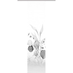 84096 ABANIO Rec. Sliding Curtain Polyester Grey