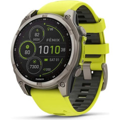 Garmin Sporta pulkstenis fenix 8 solar sapphire amoled 47mm titanium