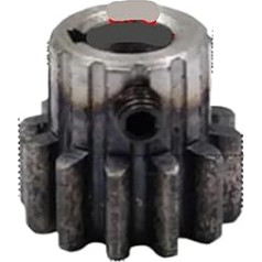 1 Stück 1,5 Modul = 1,5M 12-Zahn-Stirnrad mit Tischmetall-Motornabe/konvexem Zahnrad-Innenloch, 6/8-mm-Zahnstangenantrieb(6mm)