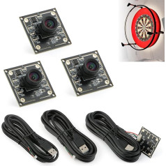 ov9732 Camera Module 100 Degree for Car Darts Camera System 3 Set 1280 x 720 30fps Face Detection Picture Capture 2M Cable USB 2.0 Output Phone