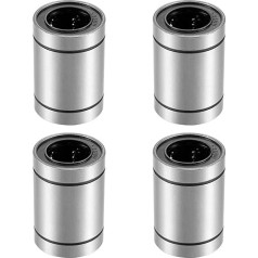 sourcing map Linear Ball Bearings LM25UU 25 mm Bore 40 mm Outer Diameter 59 mm Long for CNC Machine 3D Printer Pack of 4