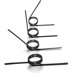 10 Stück V-förmige Torsionsfeder, 0,7 mm Drahtdurchmesser, rechtsdrehende, 60, 90, 120, 180 Grad, individuelle Metallfeder, kleine Federn, Kompression(3laps-4mm,90 Dregees)