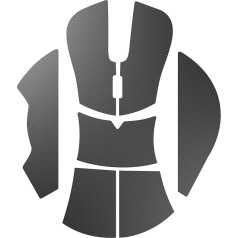 Glorious Gaming Maus-Griffband für Model D- (Minus) – rutschfest, fett- und schweißabweisend, 0,5 mm dick, zugeschnitten, einfach anzubringen, Klebstoff von 3M, schwarz