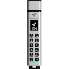 DataLocker Sentry K350 USB 3.0 16GB USB Stick microSATA SSD with AES-256bit Hardware Encryption, OLED Display and Keypad, FIPS 140-2 Level 3 Certified, DSGVO / GDPR Compliant, SK350-016-FE