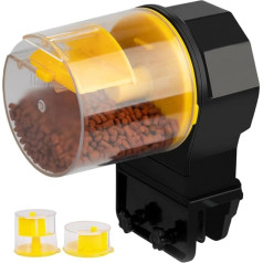 Small Automatic Fish Food, Battery Operated Compact Feeding System, Holiday Feed, for Betta Turtle, Aquarium, Pond, Holiday