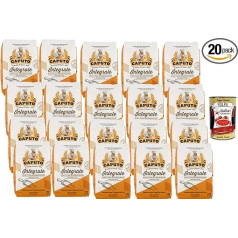Italian Gourmet Whole Wheat Flour - 20 x 1kg Value Pack Whole Wheat Flour for Bread, Pizza, Focaccia, Pasta & Baking + Italian Gourmet Polpa