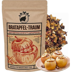 NanaNatura 's Roasted Apple Dream 250 g Extra Delicious Christmas Baked Apple Tea Scented & Tastes Like Grandma Fruit Tea Christmas Tea Winter Tea Tea Gift