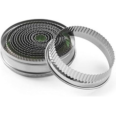 HENDI Cookie Cutter Set with Serrated Edge 14-Piece Set Diameter 120 x Height 35 mm Stainless Steel